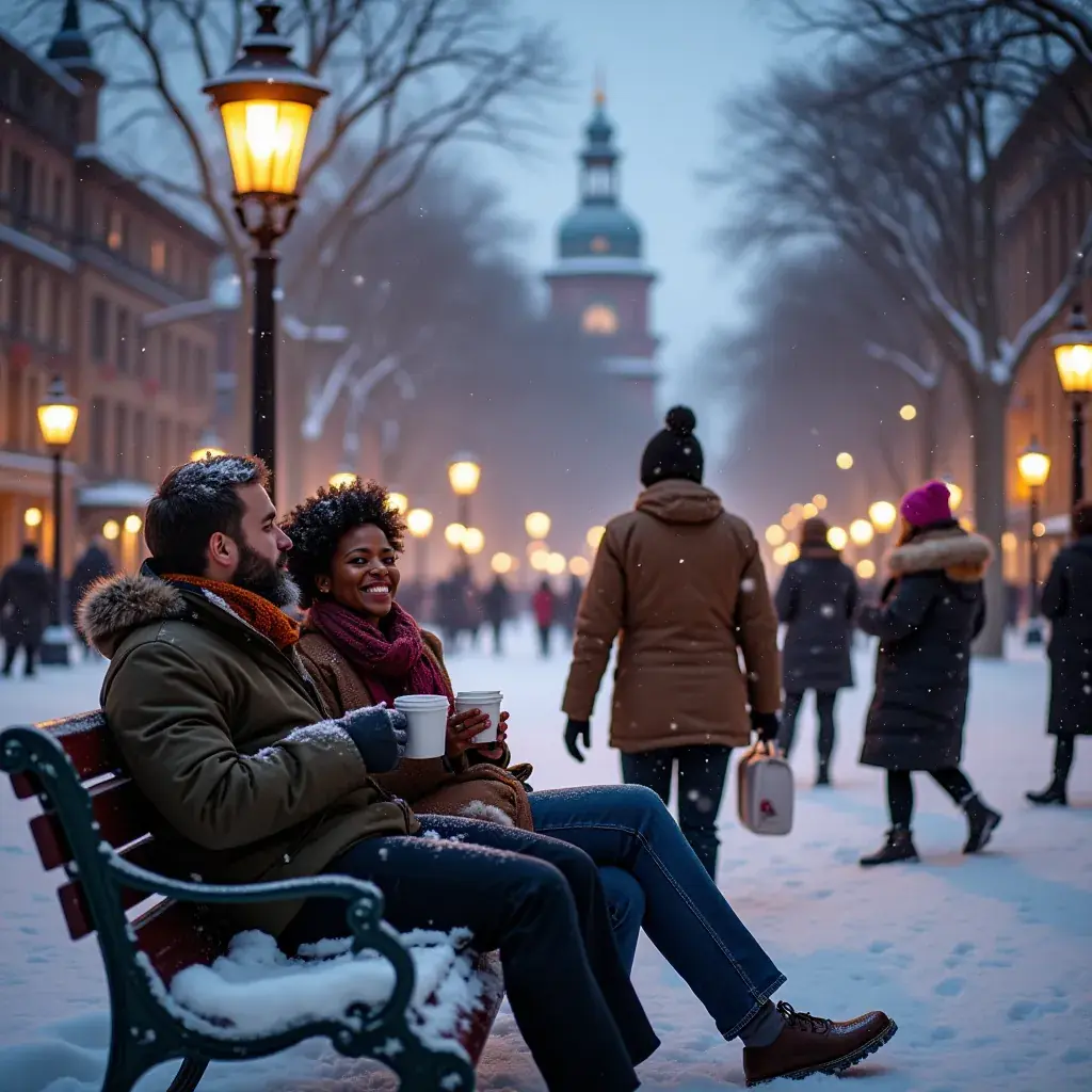 Ulica z zabytkowymi kamienicami w Filadelfii, z charakterystycznymi kolorowymi drzwiami.