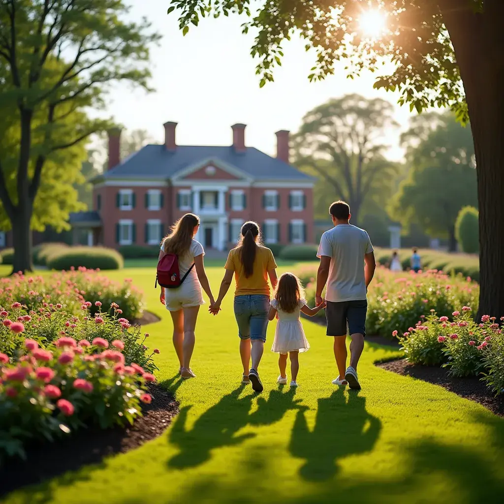 Widok na Katedrę Narodową w Waszyngtonie, z wysokimi wieżami i piękną architekturą.